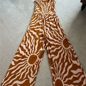 Fall Boho Jumpsuit w/ tube top